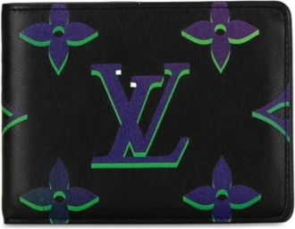 Louis Vuitton Tweedehands leren portemonnees - Dames - Vintage Accessoires - Zwart - ONE Size - Vintage