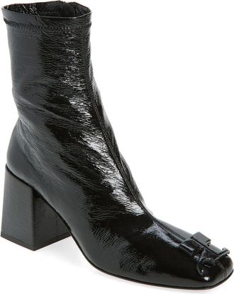 Courrèges Re-Edition Vinyl Ankle Boot in Black at Nordstrom, Size 6Us