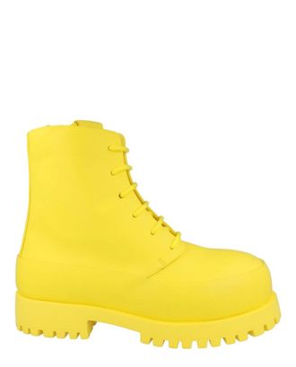 Ferragamo Fede Leather Combat Boots