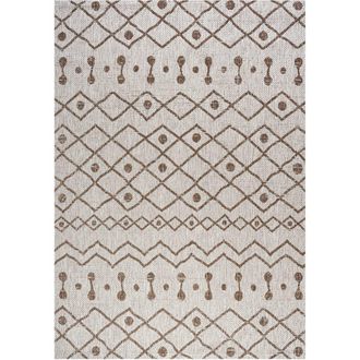 Jonathan Y Designs Nokat Bohemian Indoor/Outdoor Area Rug in Beige/brown at Nordstrom, Size 3Ft 0In X 5Ft 0In