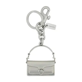 Coach Keyrings, female, Gray, Size: ONE SIZE Tabby Bag Charm