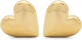 Federica Tosi heart-motif earrings - women - 18kt Gold Plated Bronze - One Size