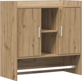 vidaXL Estante De Pared Montada En La Pared Roble Artisan Vidaxl