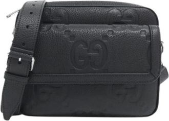 Gucci Borsa a spalla Pre-owned Jumbo GG in pelle - - Pre-owned - Donna - Nero - ONE SIZE