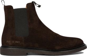 Common Projects Bruine Enkellaarzen Elegant Elastisch Ontwerp - Heren - Chelseaboots - Bruin - 45 EU - Schoenen