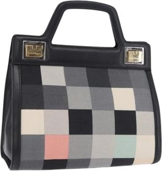 Ferragamo Borsa Pre-owned in Tela - - Pre-owned - Donna - Multicolore - ONE SIZE