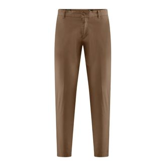 Bomboogie Chinos, male, Brown, Size: W33 Chino pants in cotton poplin