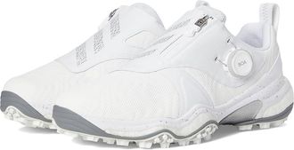 adidas Golf Codechaos BOA 25 Golf Shoes Mens Golf Shoes Footwear White/Iron Metallic/Grey Four : 10.5 D - Medium, Textile