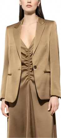 Luisa Cerano One-Button Blazer In Hanf