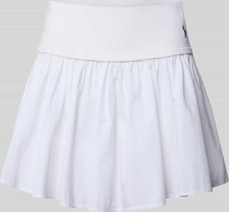Polo Ralph Lauren Ausgestellter Mini-Rock aus reiner Baumwolle in Weiss, Gr&ouml;&szlig;e XXL