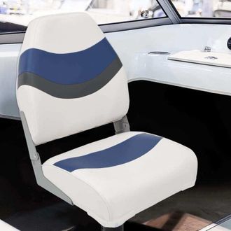 vidaXL Silla De Barco Con Respaldo Alto Plegable 44x38x55 Cm Vidaxl