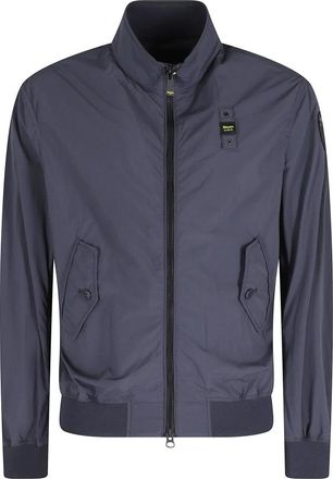 Blauer Lichtgewicht Ongevoerde Bomber Alwin - Heren - Zomerjassen - Blauw - L - Katoen - Jassen