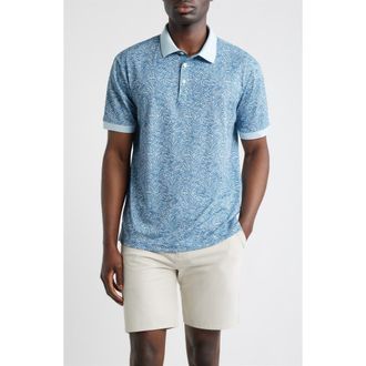 Swannies Lagoon Piqu&eacute; Performance Golf Polo in Twilight at Nordstrom, Size Xx-Large