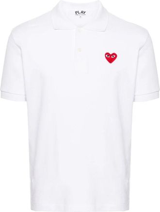 Comme Des Gar&ccedil;ons Comme des Garcons T-shirts en polos Wit - Heren - Polos - Wit - S - Katoen - Tops