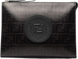 Fendi Pre-owned Fendi Zucca Coated Canvas Clutch Ladies 4ZNM7IB3IA27KYCF