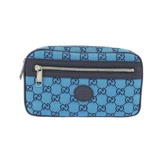 Gucci Pre-owned GG Canvas Waist Bag - Dames - Pre-owned - Blauw - Maat: ONE Size