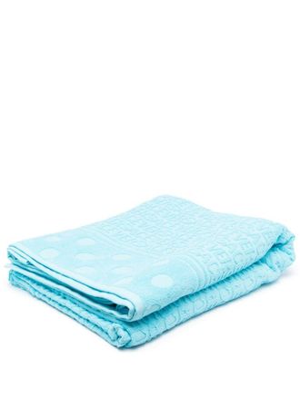 Versace Asciugamano con stampa - Blu