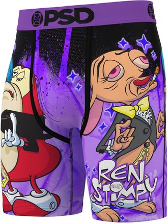 PSD Mens Ren & Stimpy Boxer Briefs - Breathable and Supportive Mens Underwear with Moisture-Wicking Fabric, R&s Filthy, XL