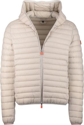 Save The Duck Creme zomerjas Save the Duck gewatteerd nylon capuchon