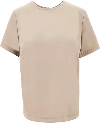 Max Mara T-shirt con scollo rotondo - Toni neutri