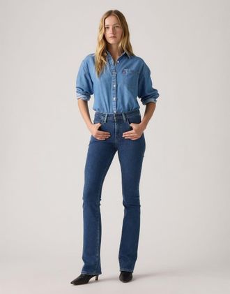 Levi's 725 Blue Wave Rinse - Jeans bootcut a vita alta blu