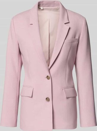Selected Regular Fit Longblazer mit Reverskragen Modell RITA in Rose, Gr&ouml;&szlig;e 34