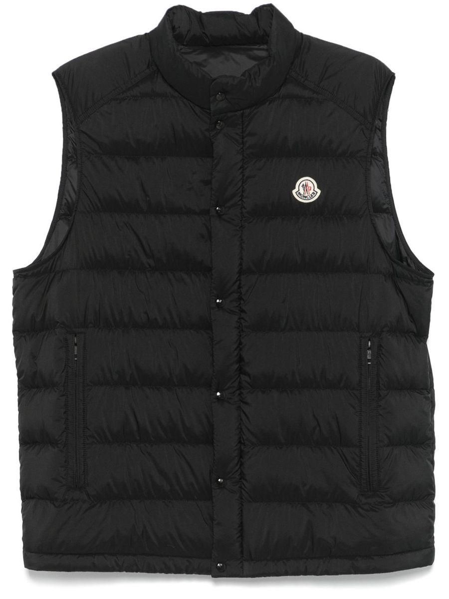 MONCLER | GENICHI HOODED DOWN VEST BLACK & WHITE (8~10歳) Moncler: Black Down Vests now up to −45% | Stylight