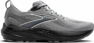 Brooks Mens Glycerin Gts 22 Running Shoes In Gray/ebony/bluewash