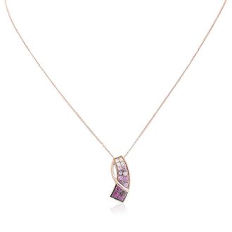 Le Vian Ladies Strawberry Ombre Necklaces set in 14K Strawberry Gold