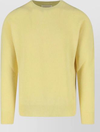 Jil Sander crew neck knitwear ribbed cuffs hem