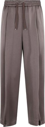 Herno Pantaloni plissettati con coulisse - Marrone