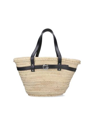 Coperni Palm Medium Tote Bag - Beige