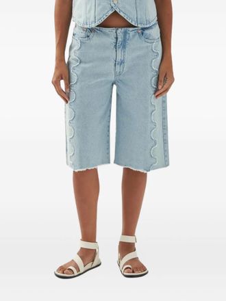 Alohas Erica denim shorts - women - Cotton - L - Blue