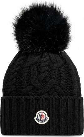 Moncler Black Knitted Beanies Cap