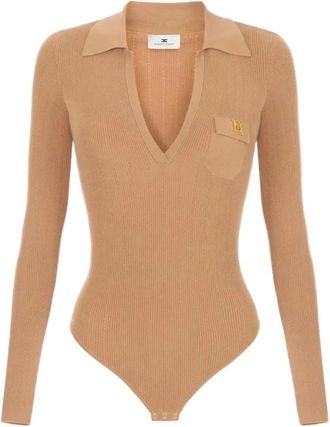 Elisabetta Franchi Mujer, Camisetas, Marr&oacute;n, Talla: M