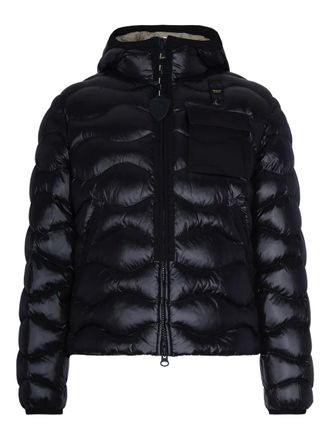 Blauer Bryant hooded quilted jacket - men - Polyester/Polyamide - S - Black