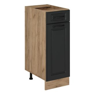 Vicco Mueble Bajo De Cocina R-line, Antracita Casa De Campo, 30 Cm Sin Encimera Vicco