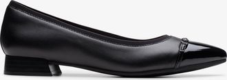 Clarks Natalyn Dusk Zwarte Leren Schoenen