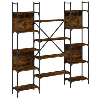 vidaXL Vidaxl - Estanter&iacute;a De Madera Ingenier&iacute;a Roble Ahumado 155,5x24x166,5 Cm