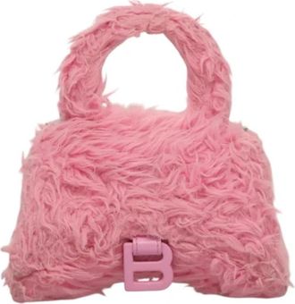 Balenciaga Pre-owned Wool handbags - Dames - Vintage Handtas - Roze - ONE Size - Wol - Vintage