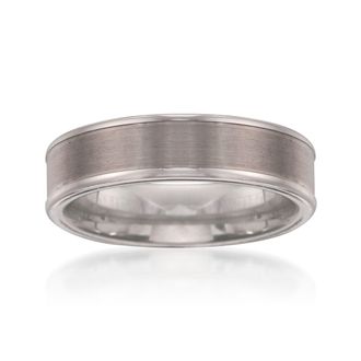 Ross-Simons Mens 6mm Tungsten Carbide Wedding Band