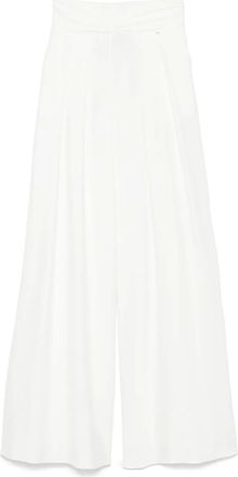 Nissa gathered-detailing pants - women - Viscose/Polyamide - 36 - White