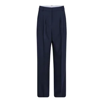 Co'Couture Straight Trousers - female - CoCouture - Straight Trousers - Blue - XL - Trousers