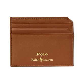Polo Ralph Lauren Portafoglio sottile in pelle liscia - - Accessories - Uomo - Marrone - ONE SIZE