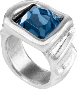 UNOde50 La Jojoya Silver Plated Swarovski Crystal Ring at Nordstrom Rack, Size 6.5