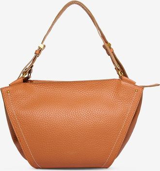 Gianni Chiarini Handgefertigte Schultertasche aus genarbtem Leder Bloom