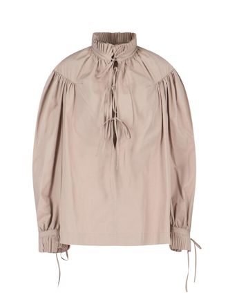 Dries Van Noten Tailored Beige Shirt With Classic Button-Down Design