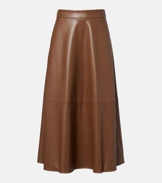 Max Mara Ninfa paneled midi skirt