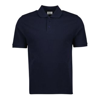 Saint Laurent Polo Shirts, male, Blue, Size: S Navy Blue Polo Shirt Cassandre