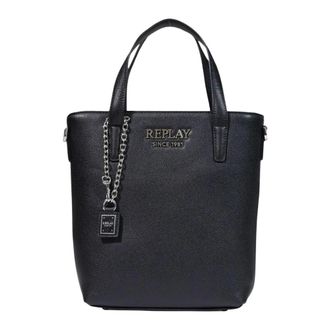 Replay Sintetico Texturizzato - - Bags - Donna - Nero - ONE SIZE